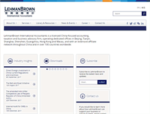 Tablet Screenshot of lehmanbrown.com